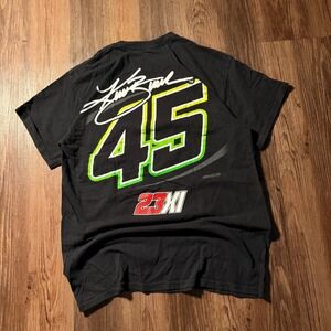 Kurt Busch 45 23XI‎ Racing Nascar Black Graphic T-Shirt Men's Medium